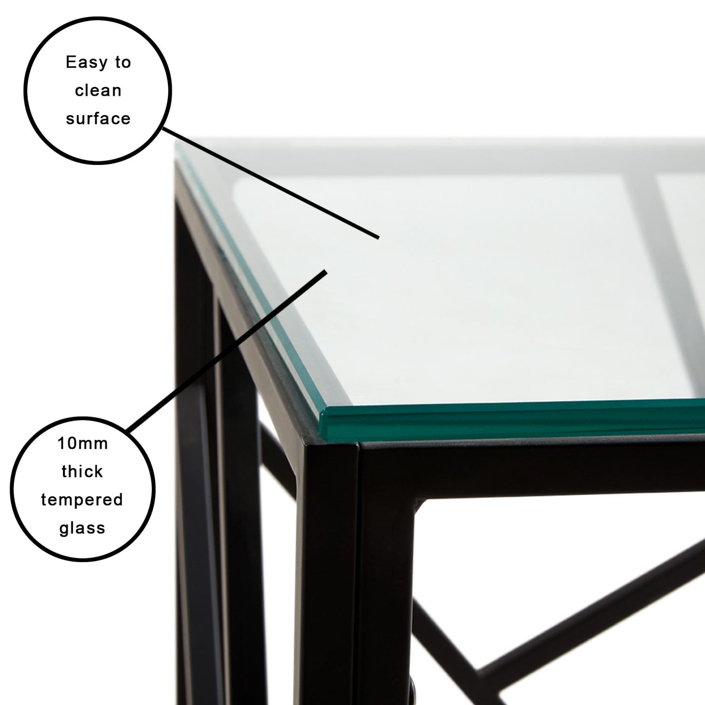 black end table