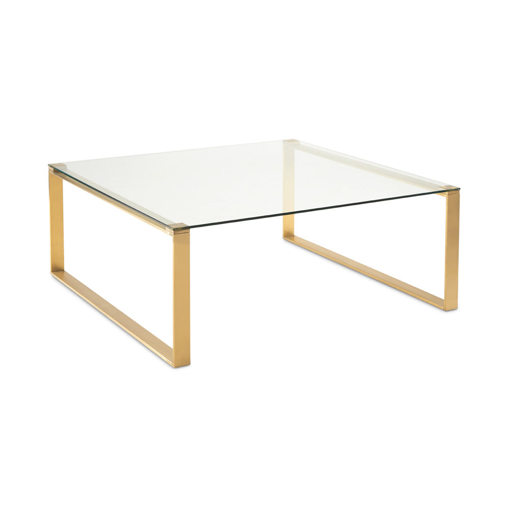 gold glass coffee table