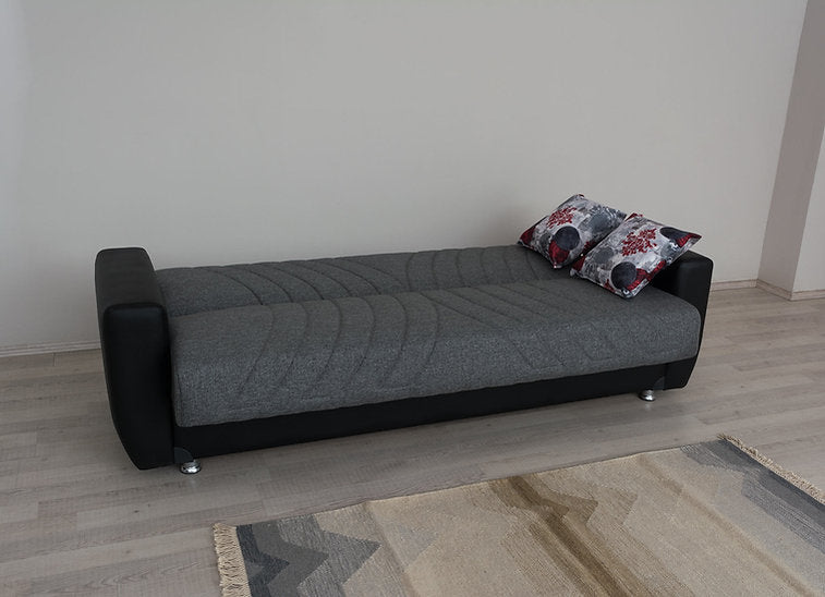 grey fabric sofa set