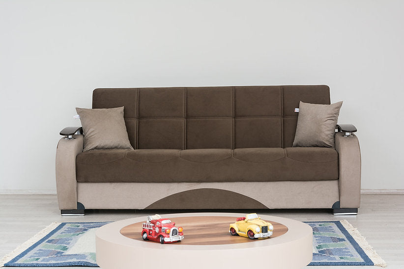 brown fabric sofa set