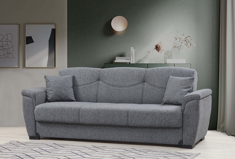 dark grey fabric sofa set