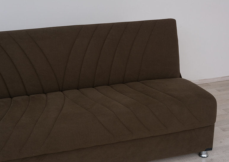 brown fabric sofa