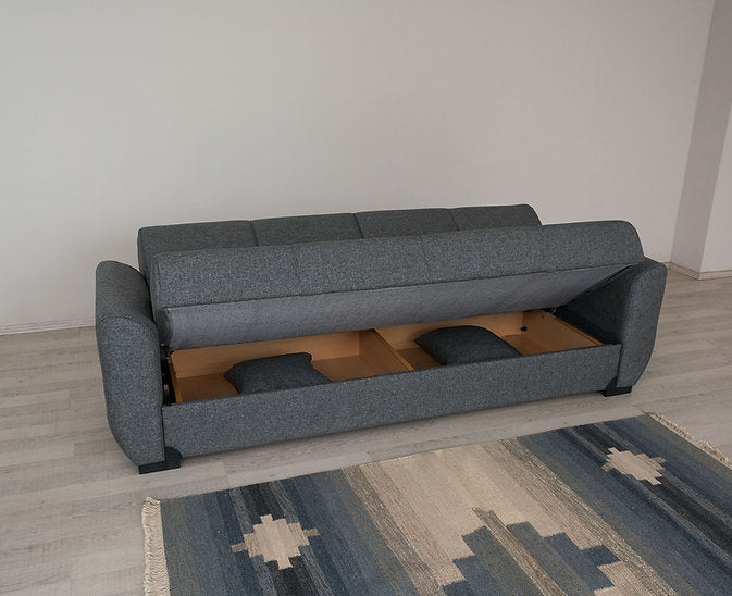 grey fabric sofa set