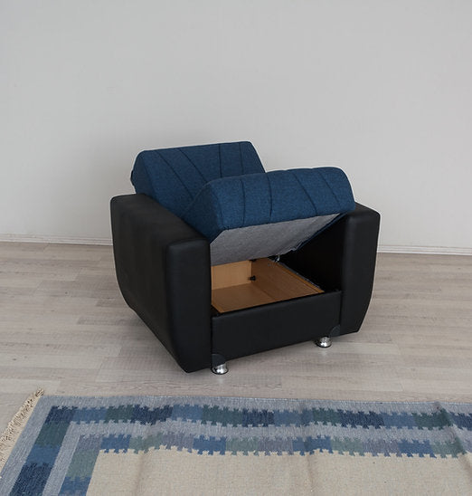 navy fabric sofa set
