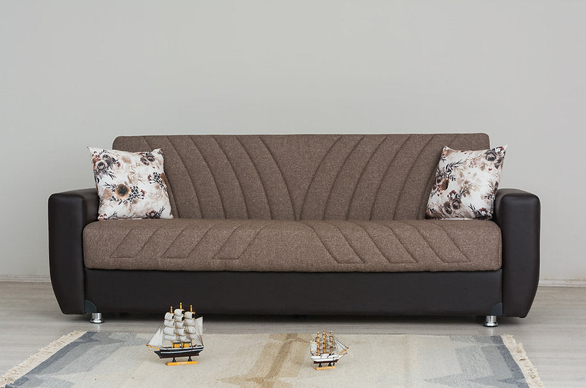 brown fabric sofa set