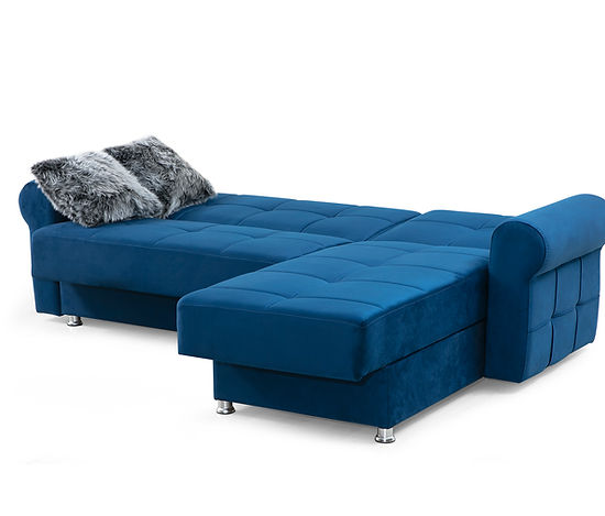 navy fabric sofa sectional