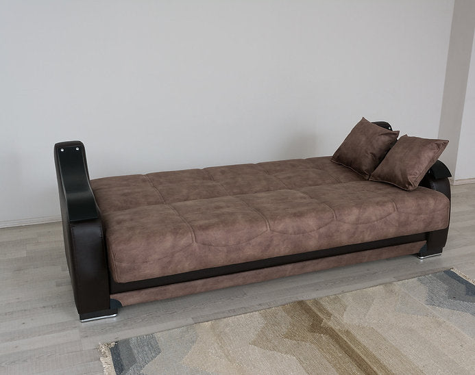 brown leather sofa set