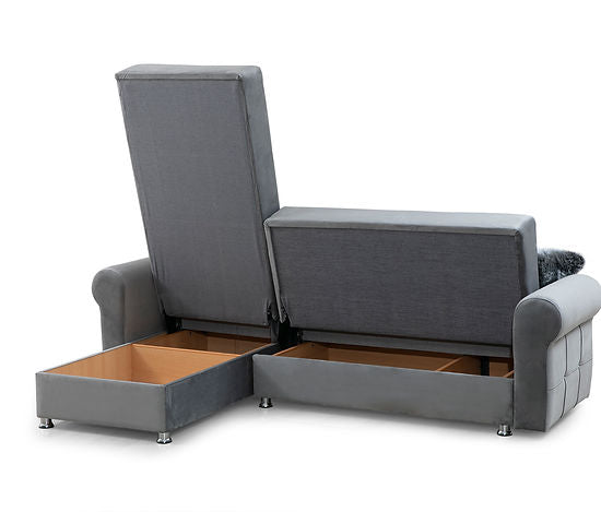 light grey fabric sofa sectional