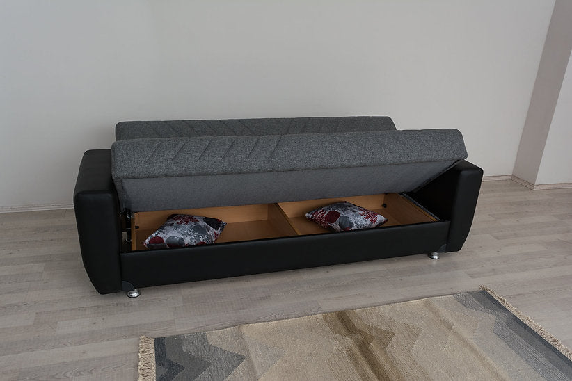 grey fabric sofa set