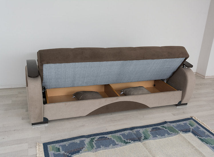 brown fabric sofa set