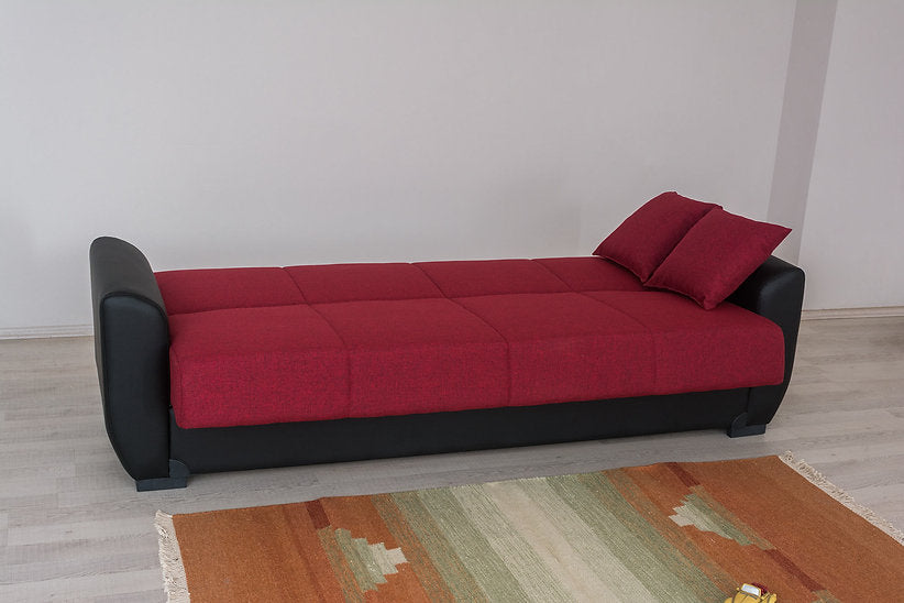 black&red leather sofa set