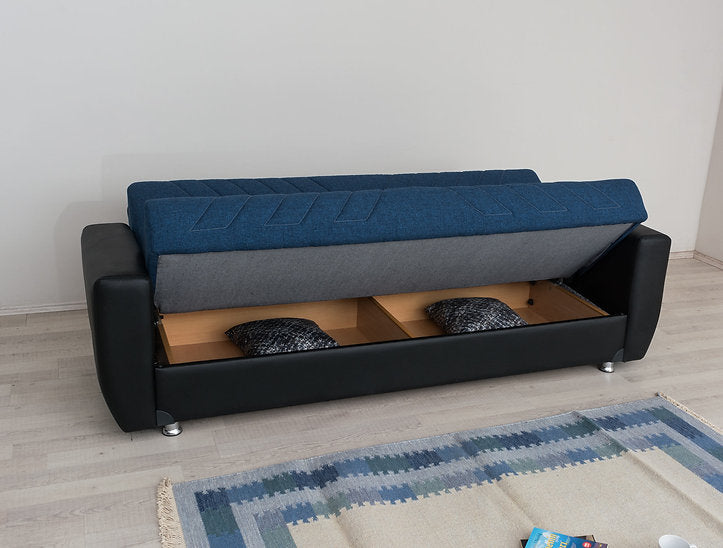 navy fabric sofa set