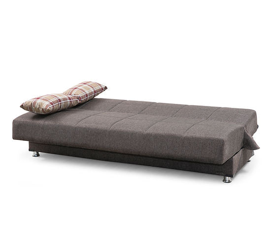brown fabric sofa