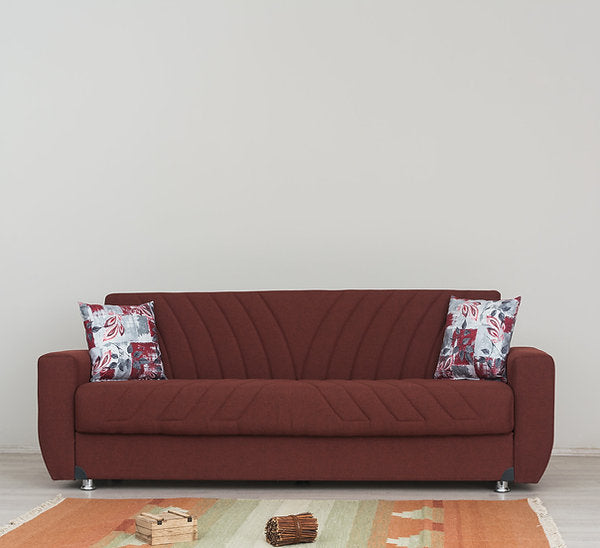 burgundy fabric sofa set