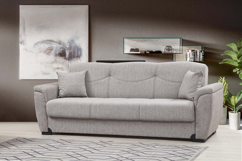light grey fabric sofa set