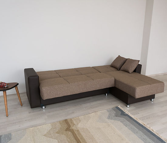 brown fabric sofa sectional