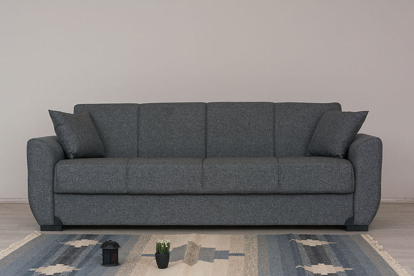 grey fabric sofa set
