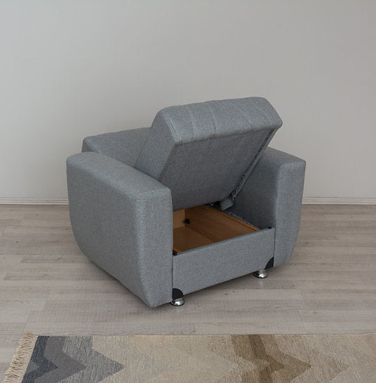 light grey fabric sofa set