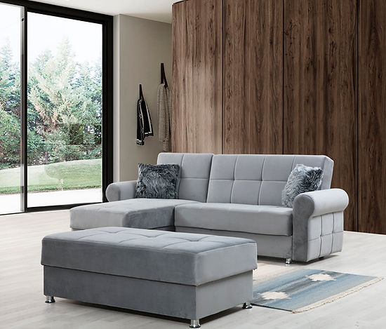 light grey fabric sofa sectional