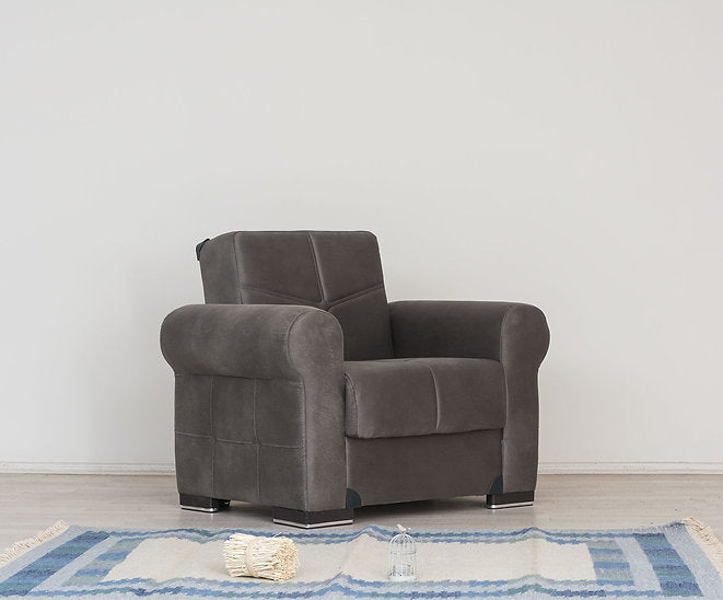 dark grey fabric sofa set