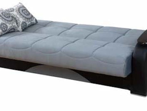 light grey leather sofa