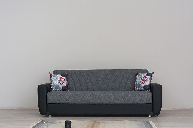 grey fabric sofa set