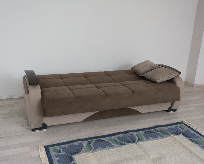 brown fabric sofa set