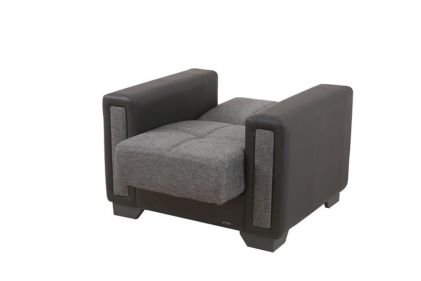 grey leather sofa set