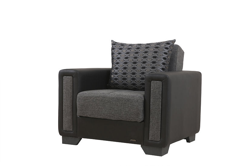 grey leather sofa set