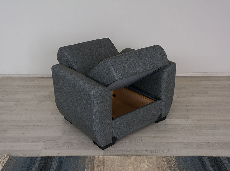 grey fabric sofa set