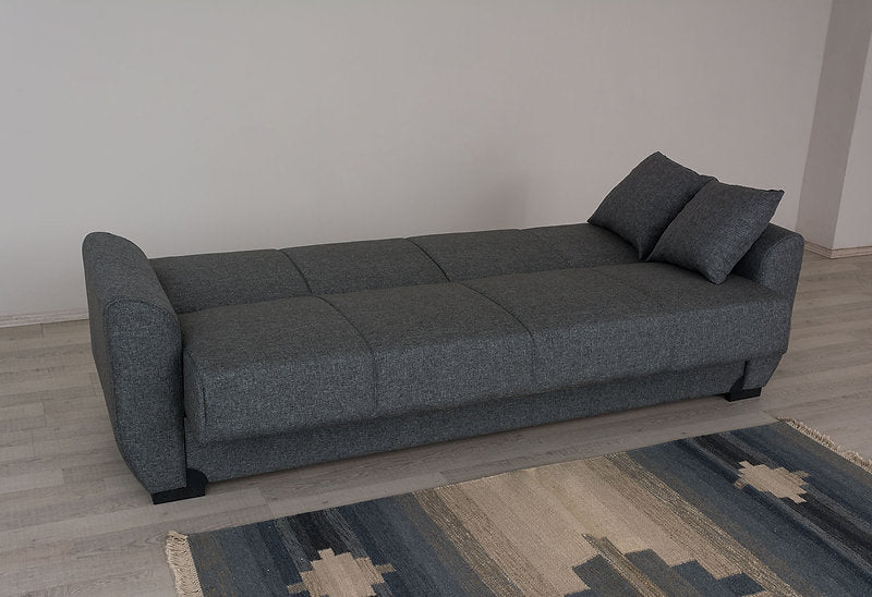 grey fabric sofa set
