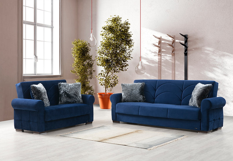 navy sofa set