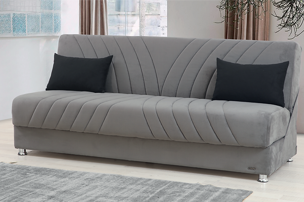 light grey fabric sofa