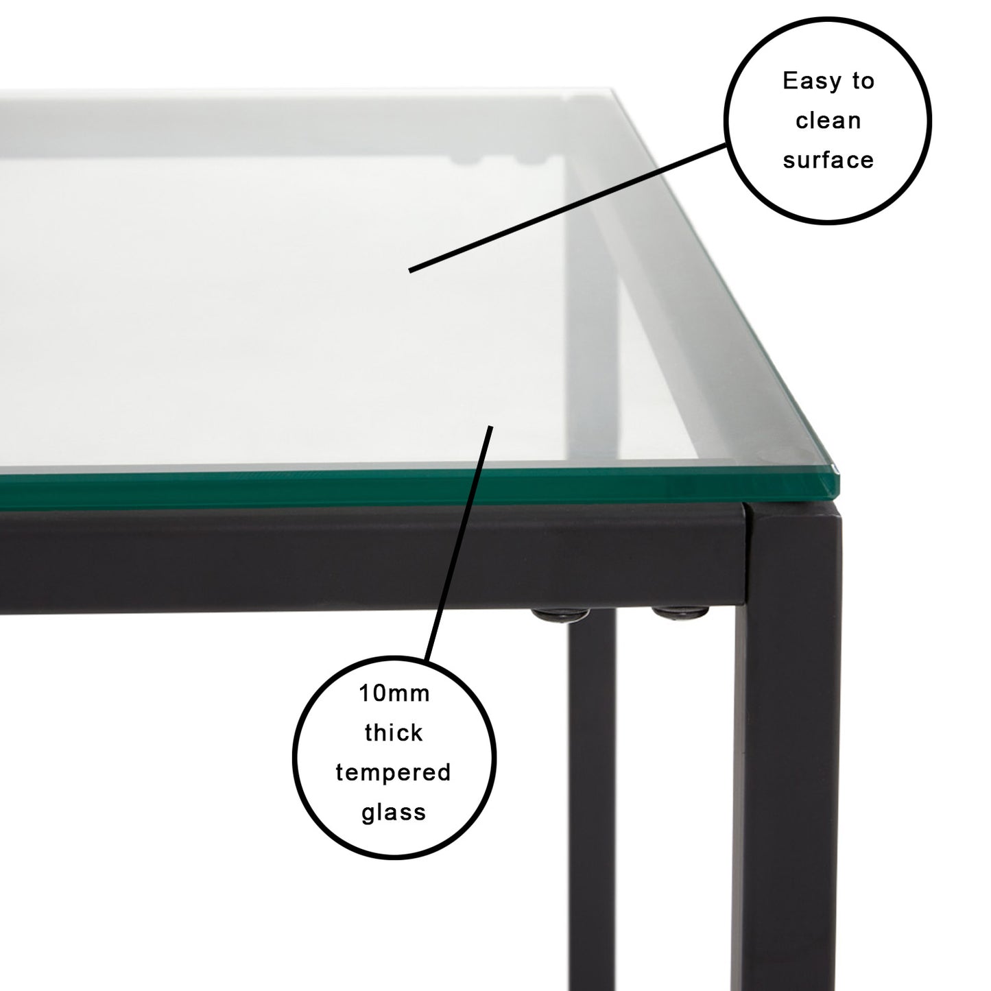 black end table