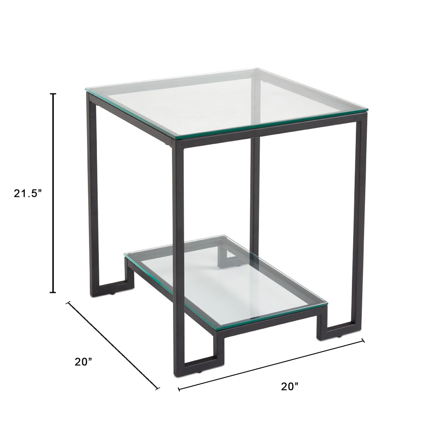 metal frame side table