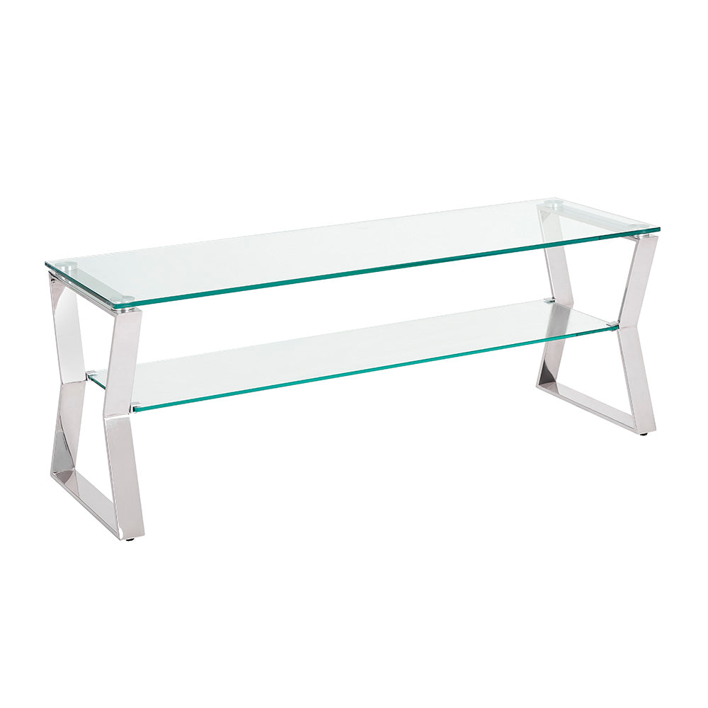 steel frame TV shelf