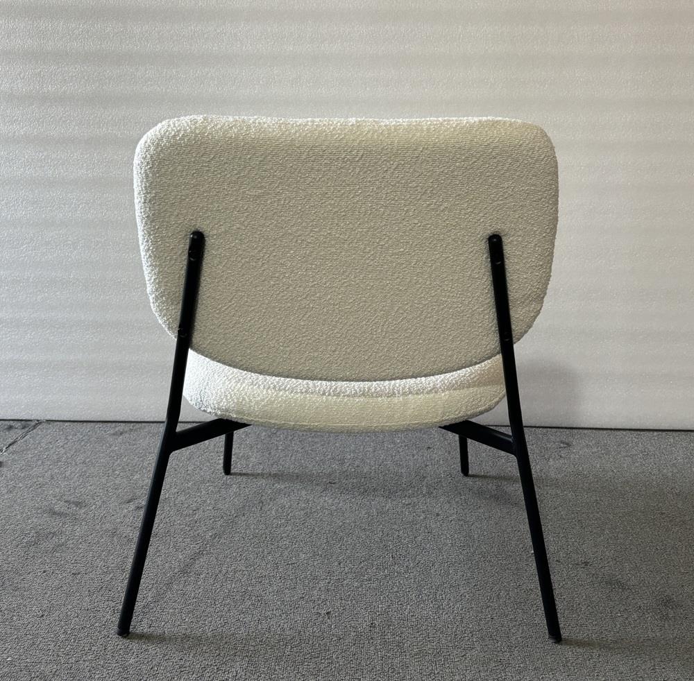white accent chair