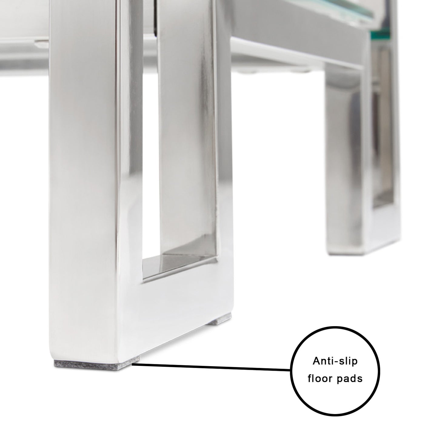 steel end table