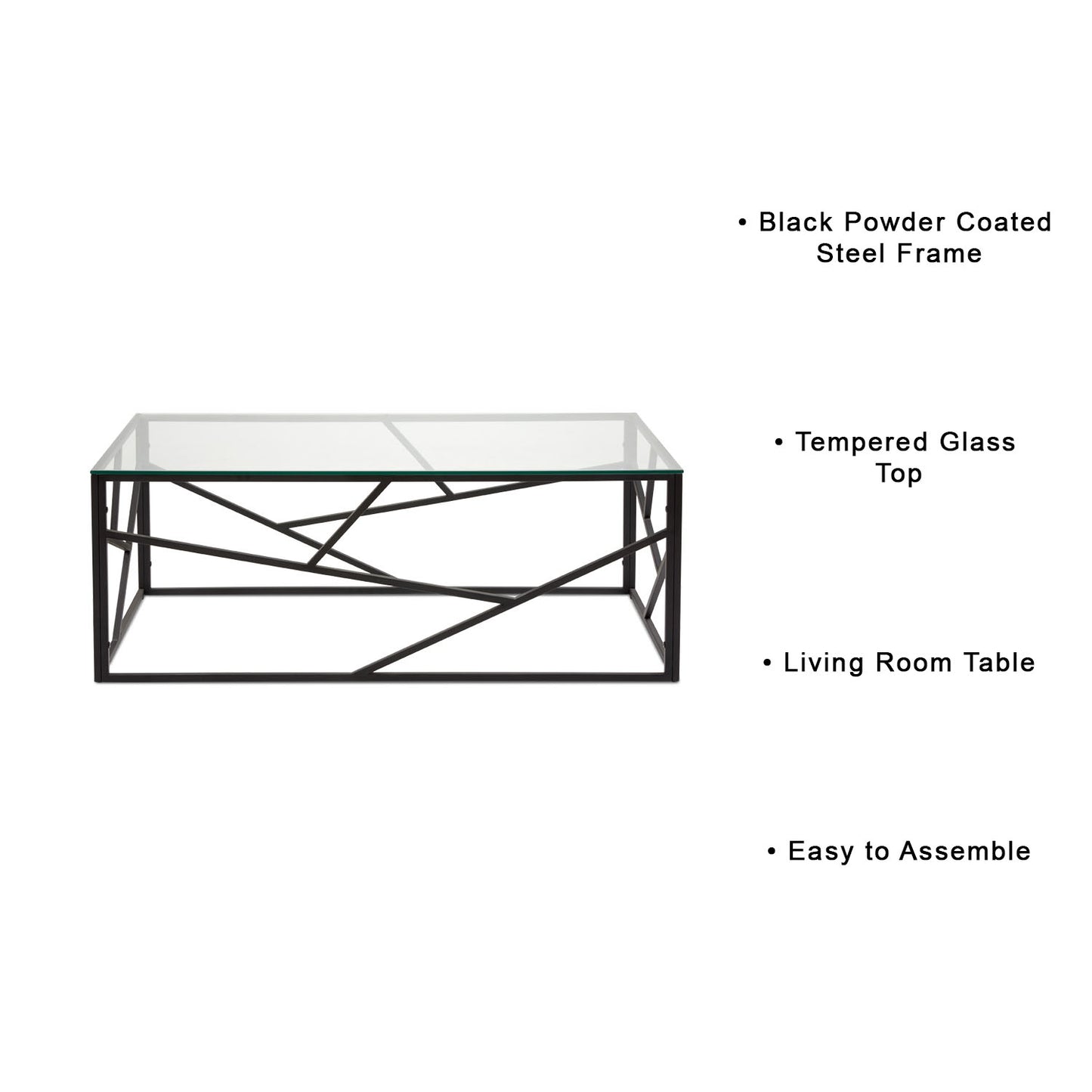 tempered glass coffee table