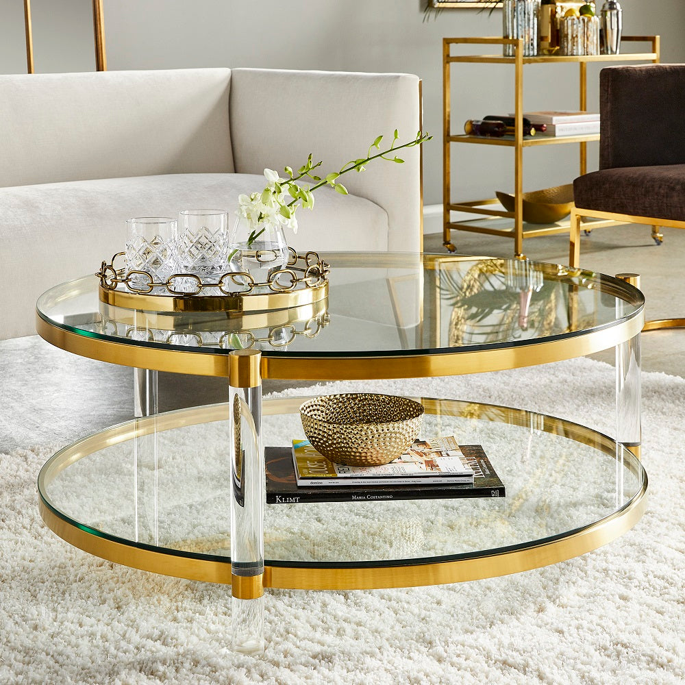gold coffee table