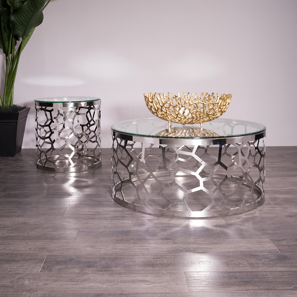 steel coffee table