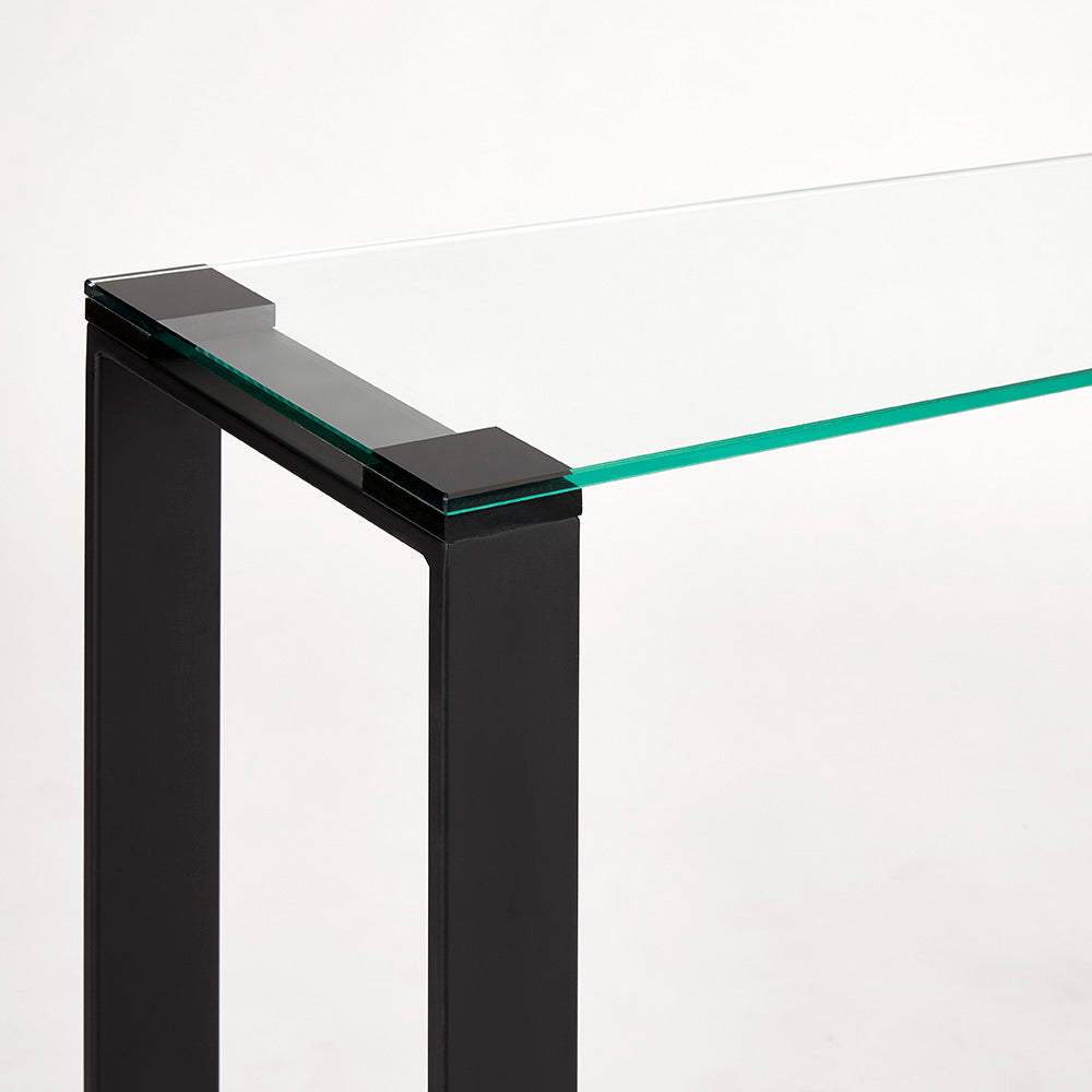 metal legs console table