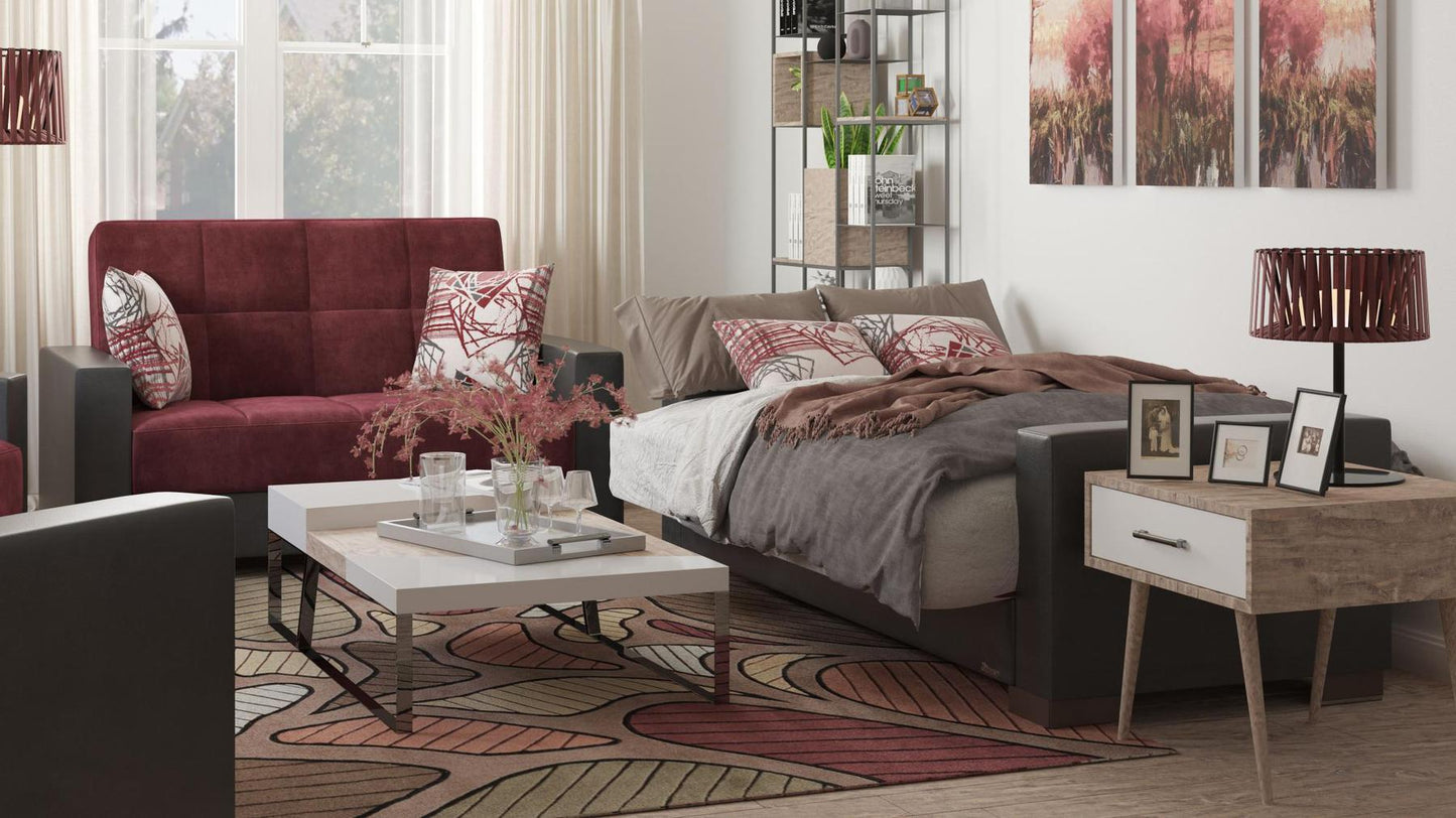 grey fabric sofa set