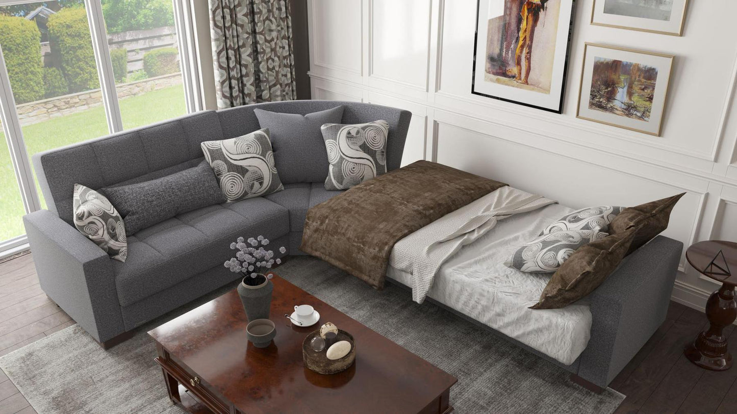 grey sofa bed