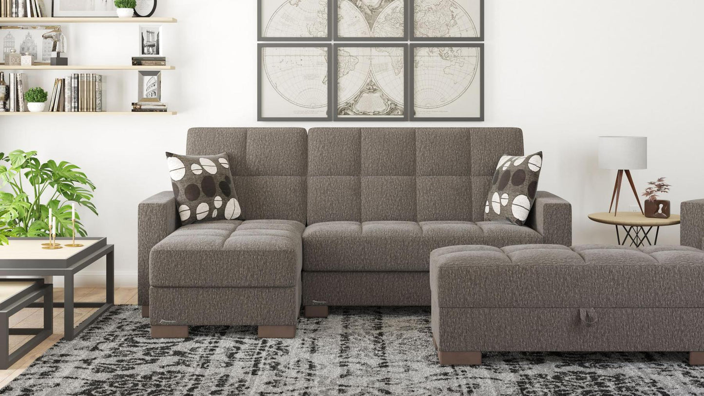 grey fabric sofa sectional