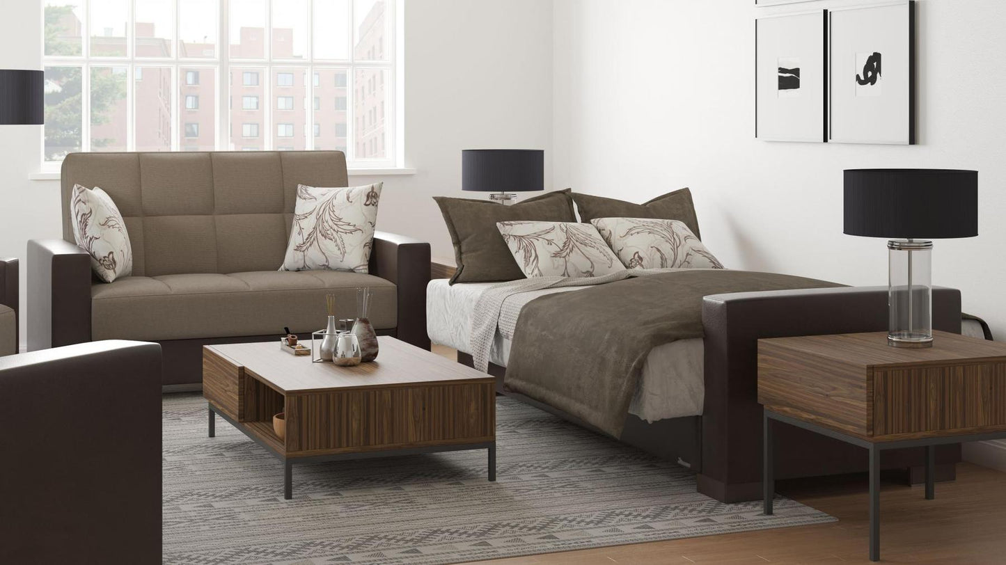 brown fabric set