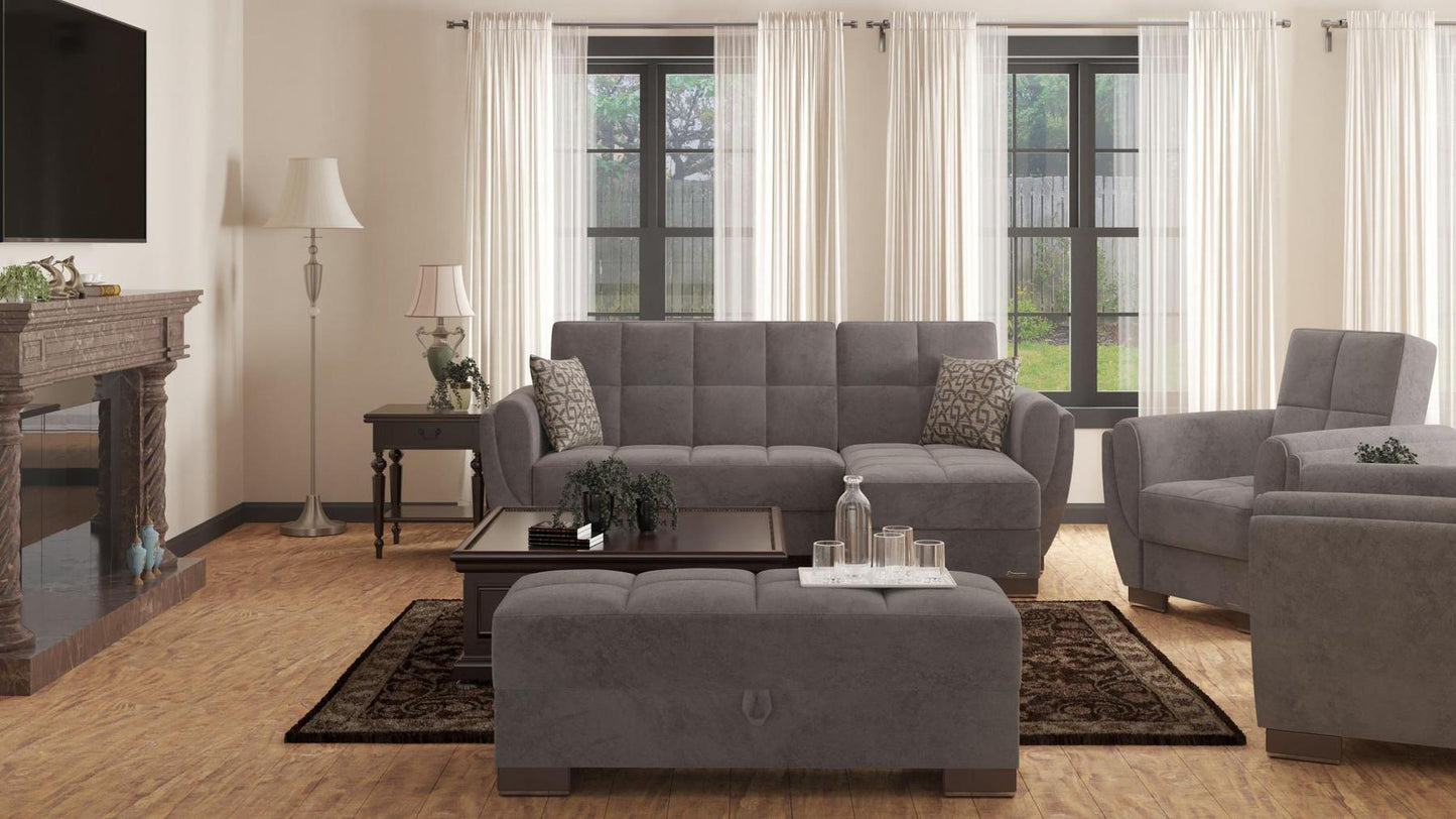 grey fabric sofa sectional