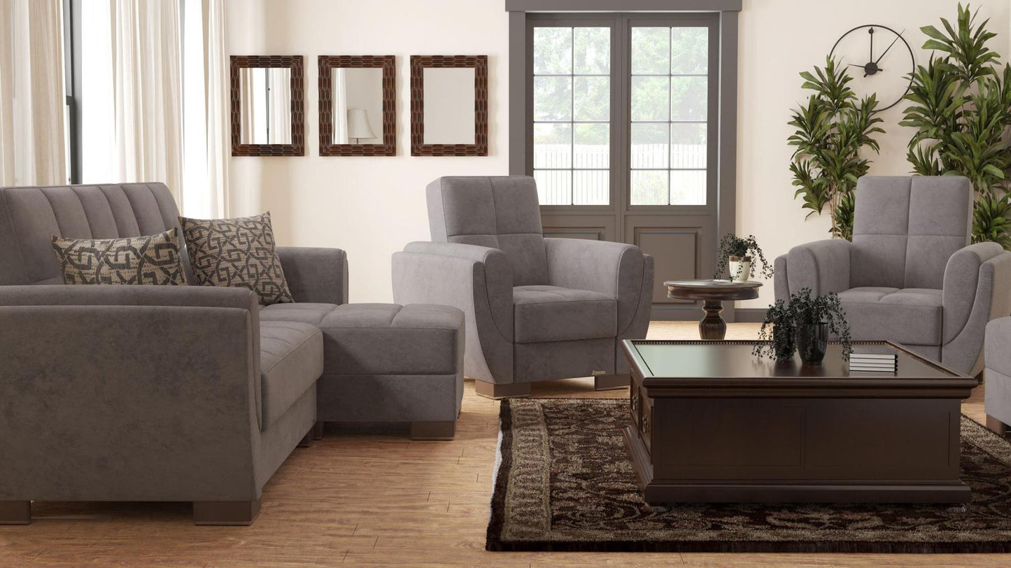 grey fabric chairs