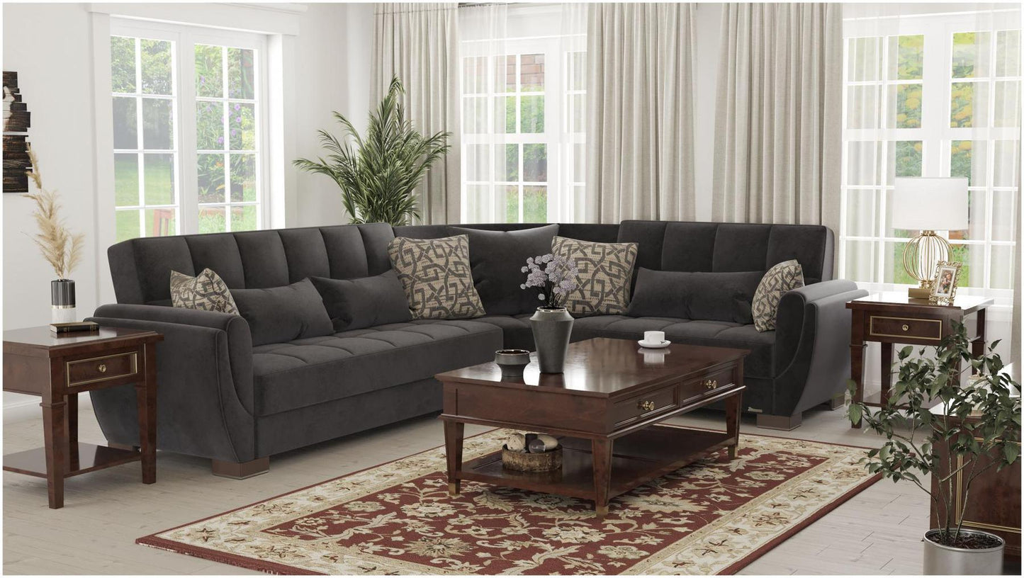 dark grey sofa sectional