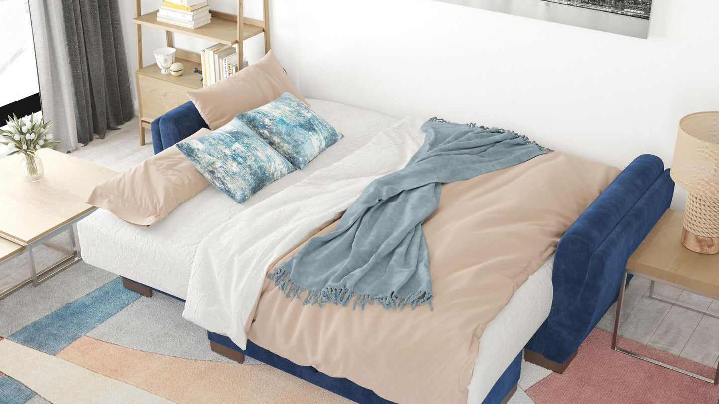blue convert bed
